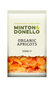 Minton & Donello Organic Apricots 6 x 250g