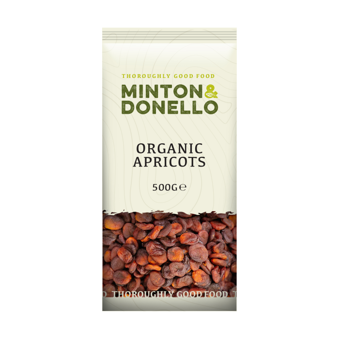 Minton & Donello Organic Apricots 6 x 500g