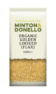 Minton & Donello Organic Golden Linseed Flax 6 x 500g