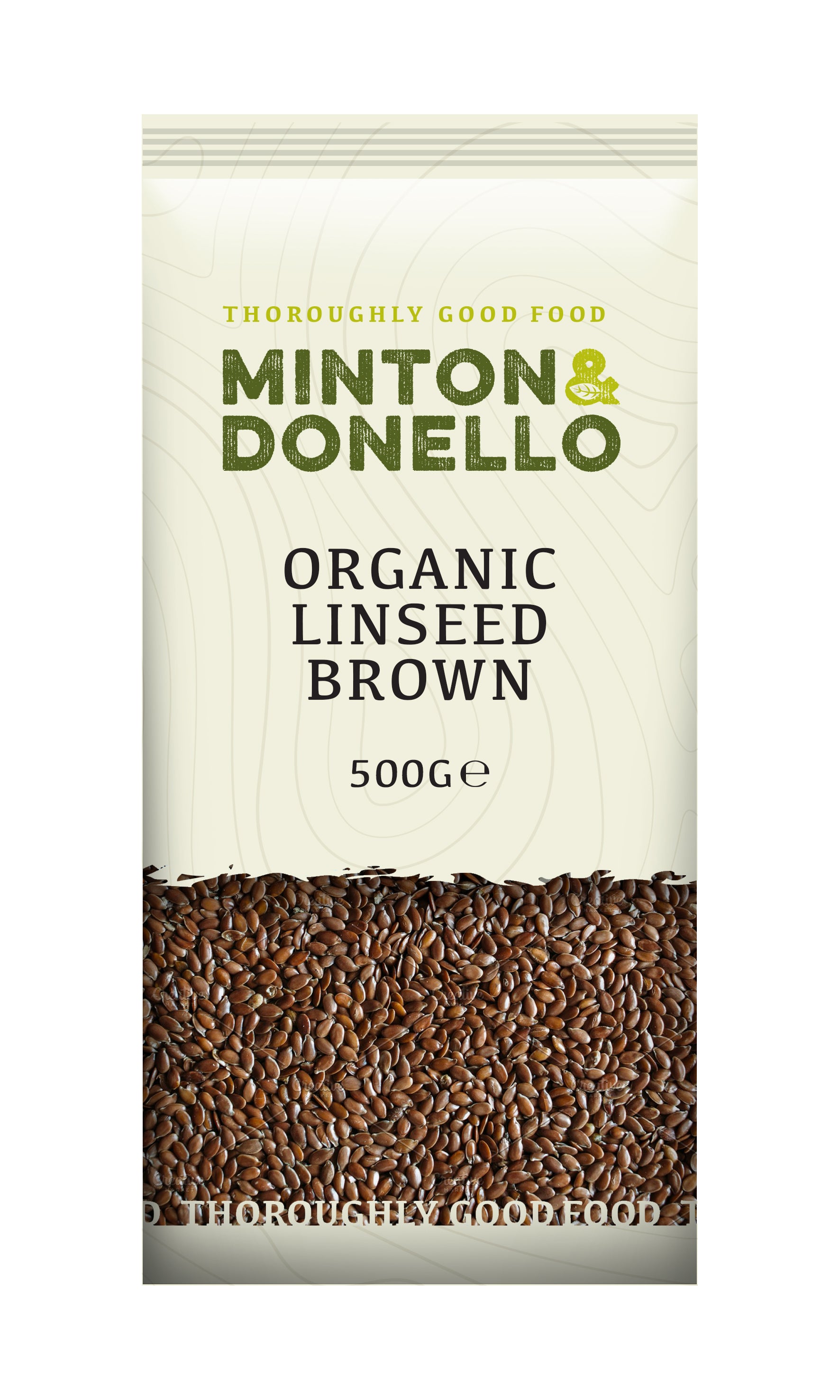 Minton & Donello Organic Brown Linseed 6 x 500g