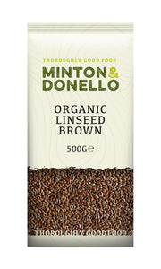 Minton & Donello Organic Brown Linseed 6 x 500g