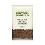 Minton & Donello Organic Brown Linseed 6 x 1Kg