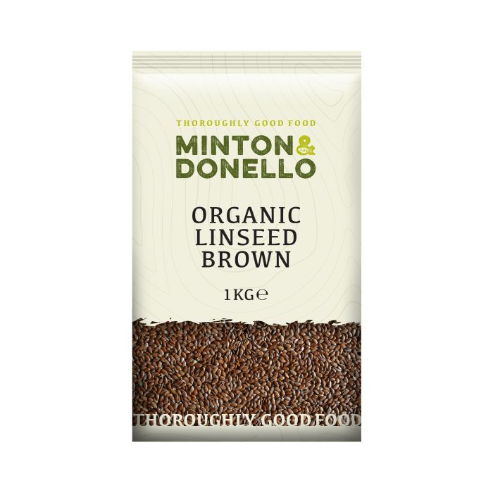 Minton & Donello Organic Brown Linseed 6 x 1Kg