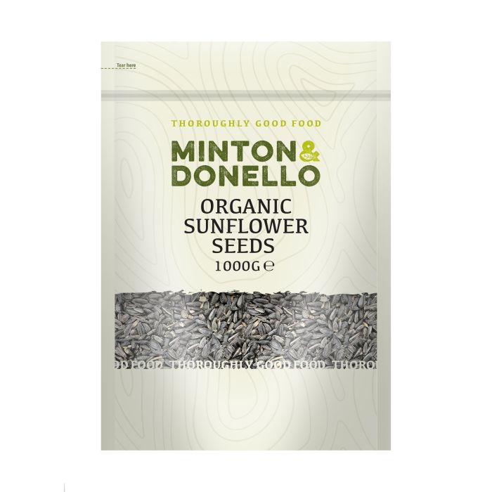 Minton & Donello Organic Sunflower Seeds 6 x 1Kg