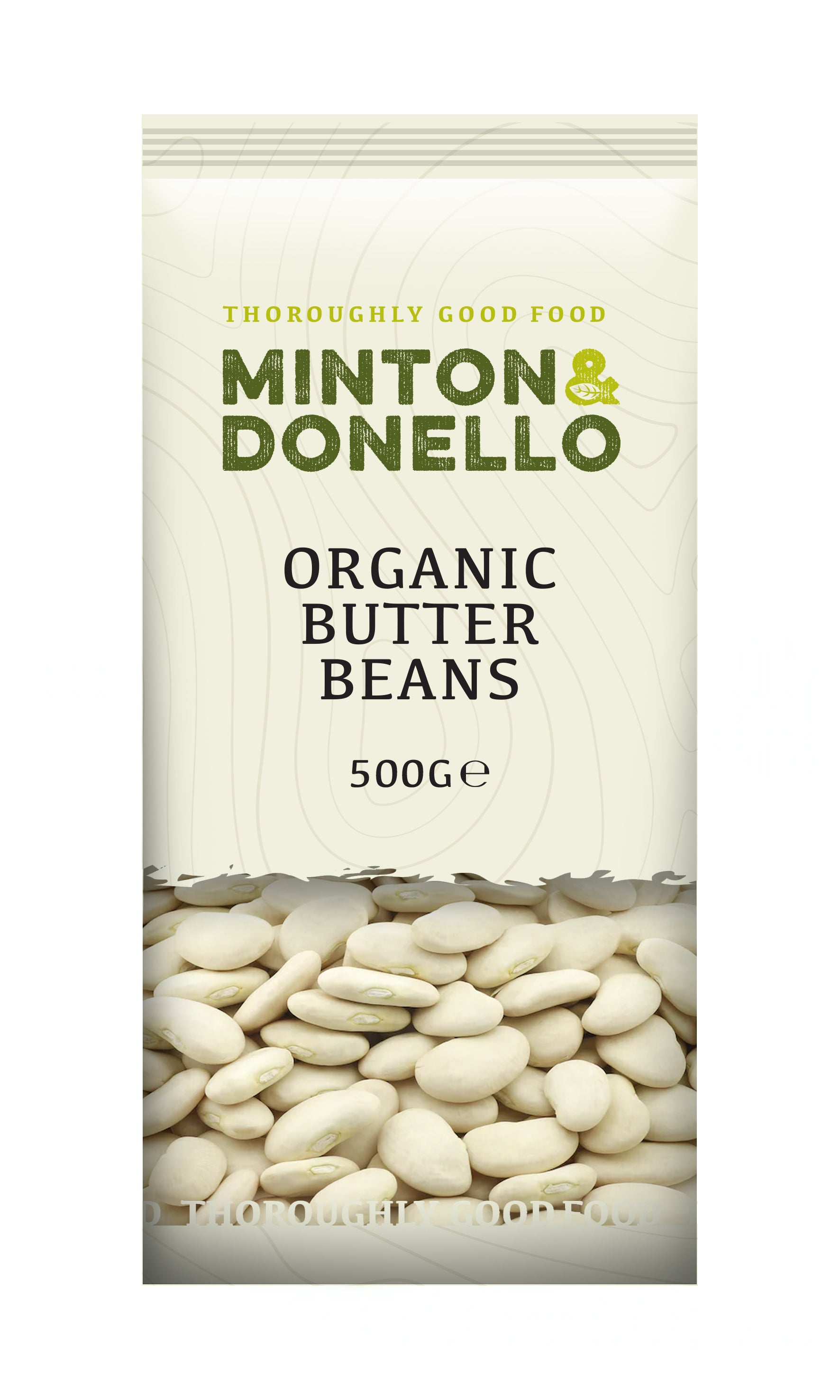 Minton & Donello Organic Butter Beans 6 x 500g