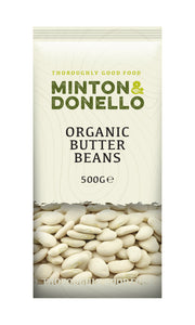 Minton & Donello Organic Butter Beans 6 x 500g