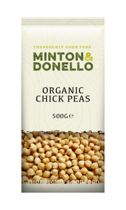 Minton & Donello Organic Chickpeas 6 x 500g