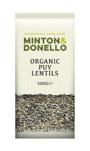 Minton & Donello Organic Puy Lentils 6 x 500g