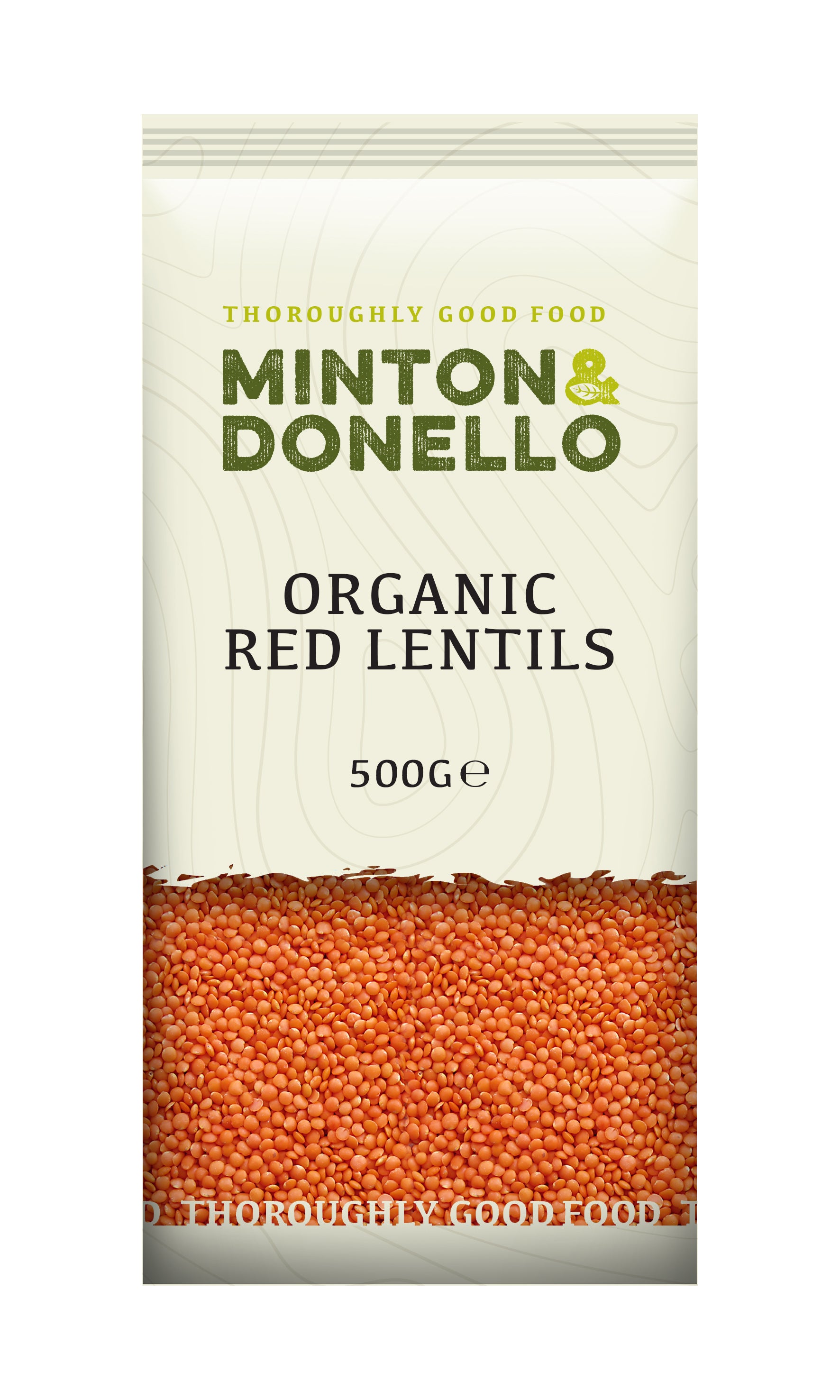 Minton & Donello Organic Red Split Lentils 6 x 500g
