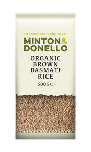 Minton & Donello Organic Brown Basmati Rice 6 x 500g