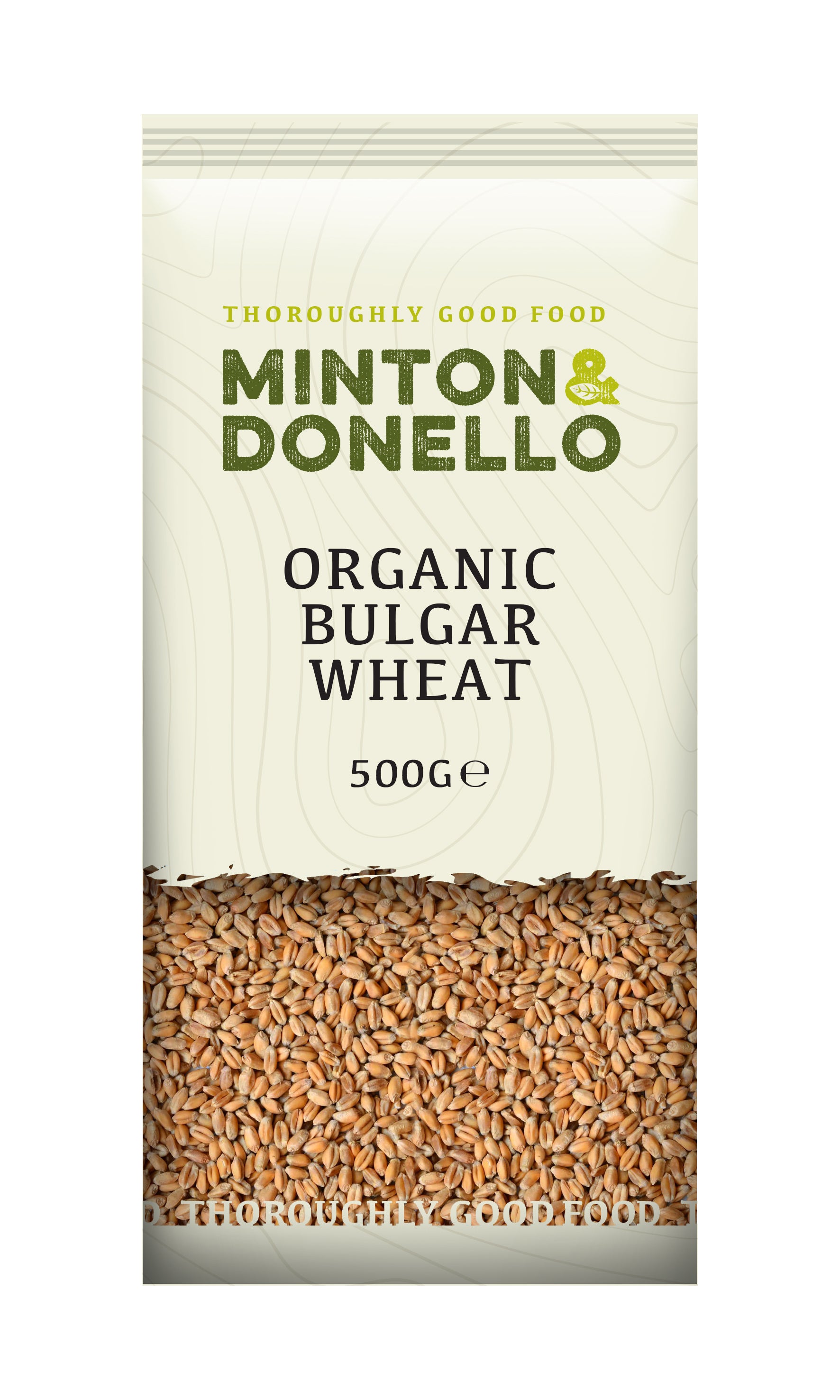 Minton & Donello Organic Coarse Bulgur Cracked Wheat 6 x 500g