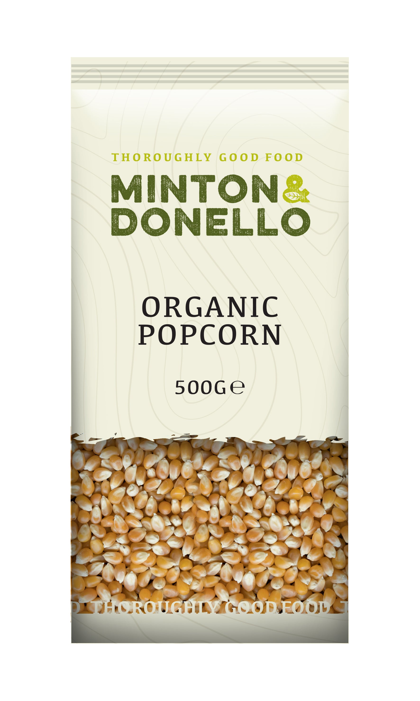Minton & Donello Organic Popcorn 6 x 500g