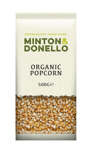 Minton & Donello Organic Popcorn 6 x 500g
