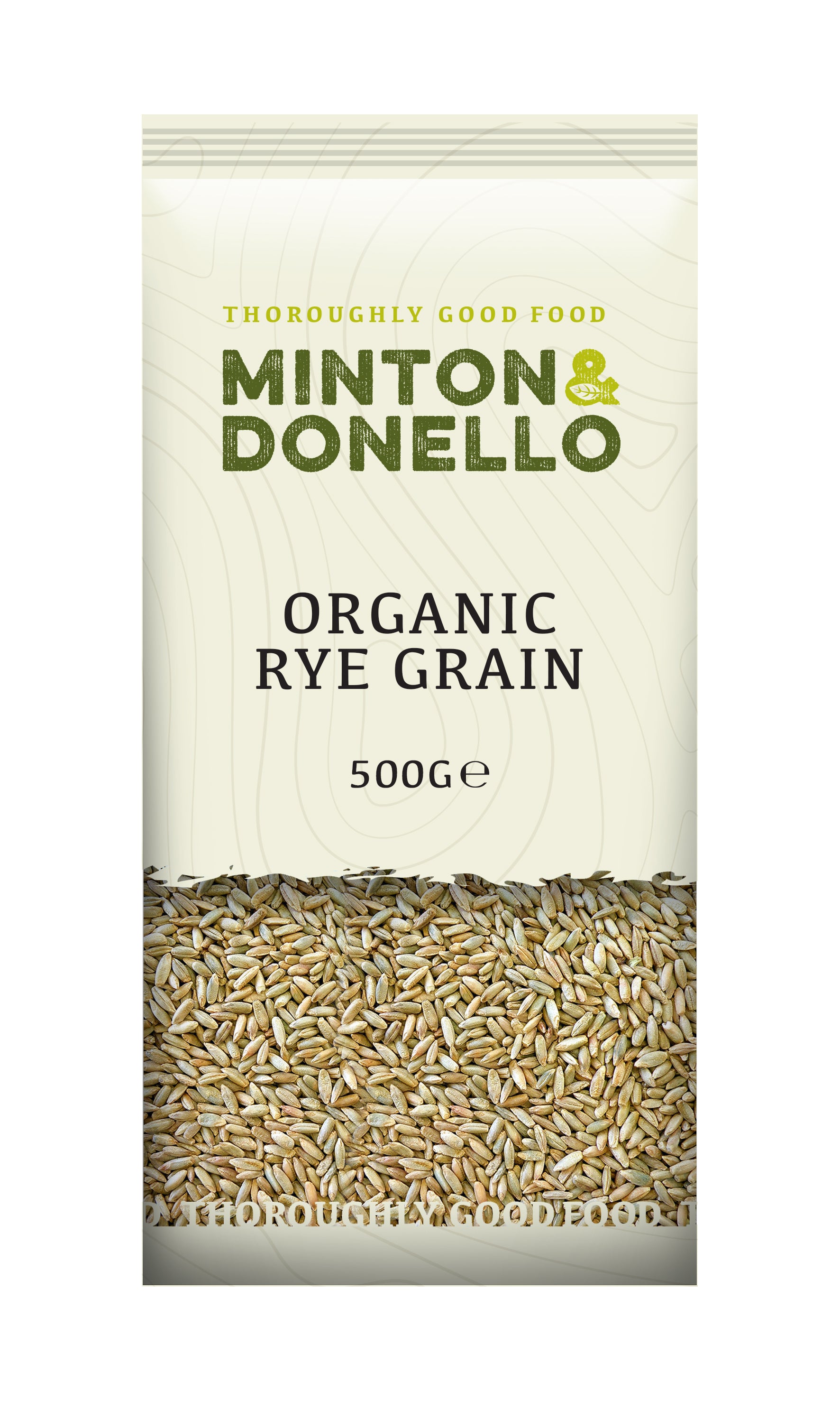 Minton & Donello Organic Rye Grain 6 x 500g