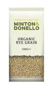 Minton & Donello Organic Rye Grain 6 x 500g