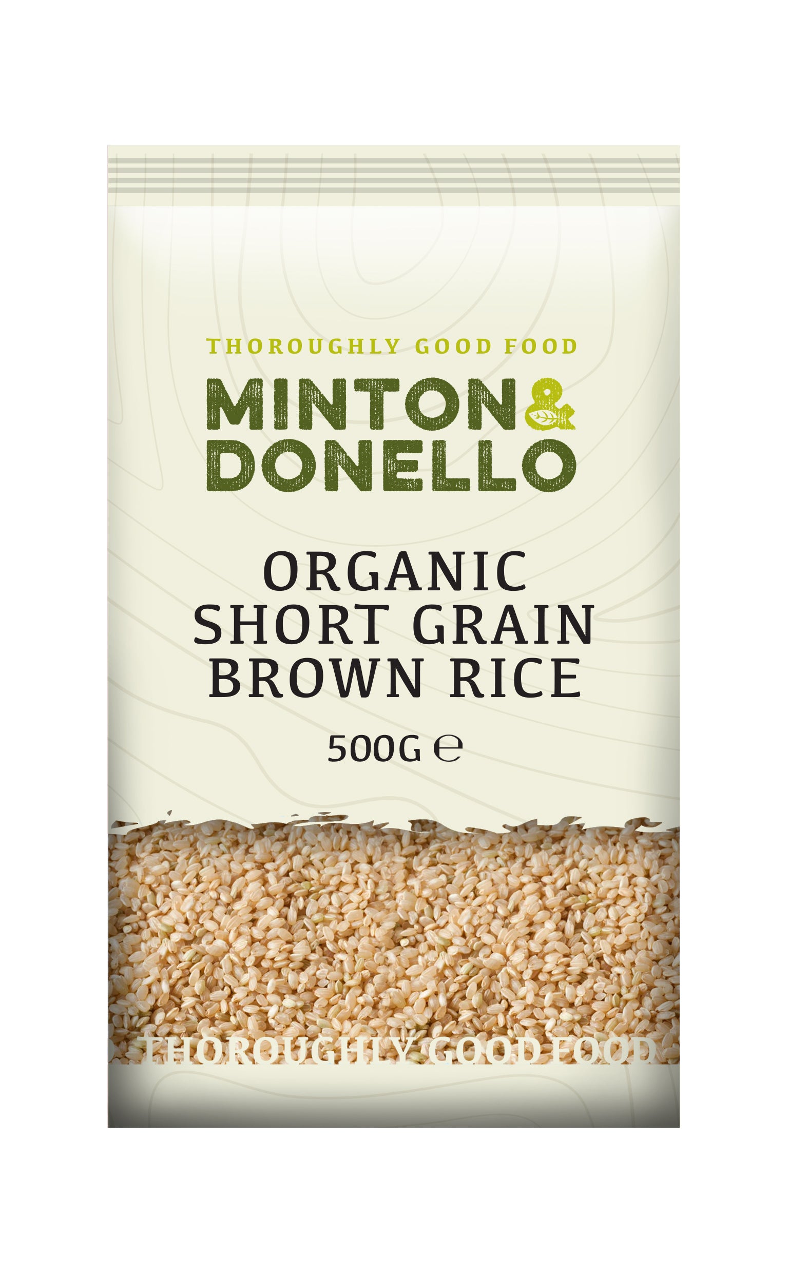 Minton & Donello Organic Short Grain Brown Rice 6 x 500g