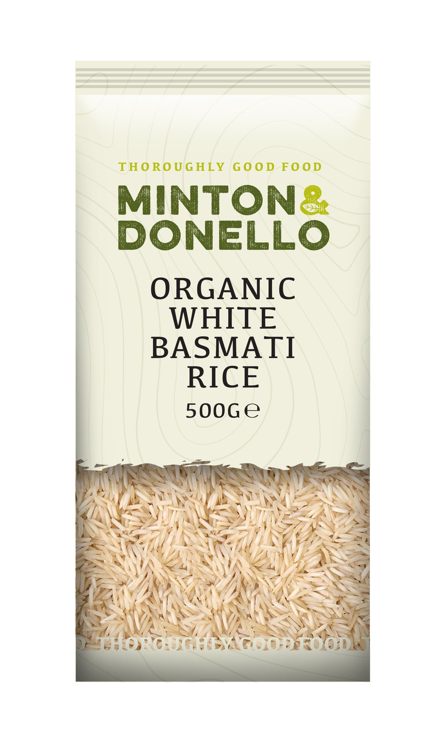 Minton & Donello Organic White Basmati Rice 6 x 500g