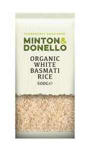 Minton & Donello Organic White Basmati Rice 6 x 500g