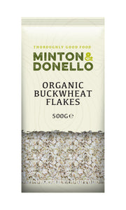 Minton & Donello Organic Buckwheat Flakes 6 x 500g
