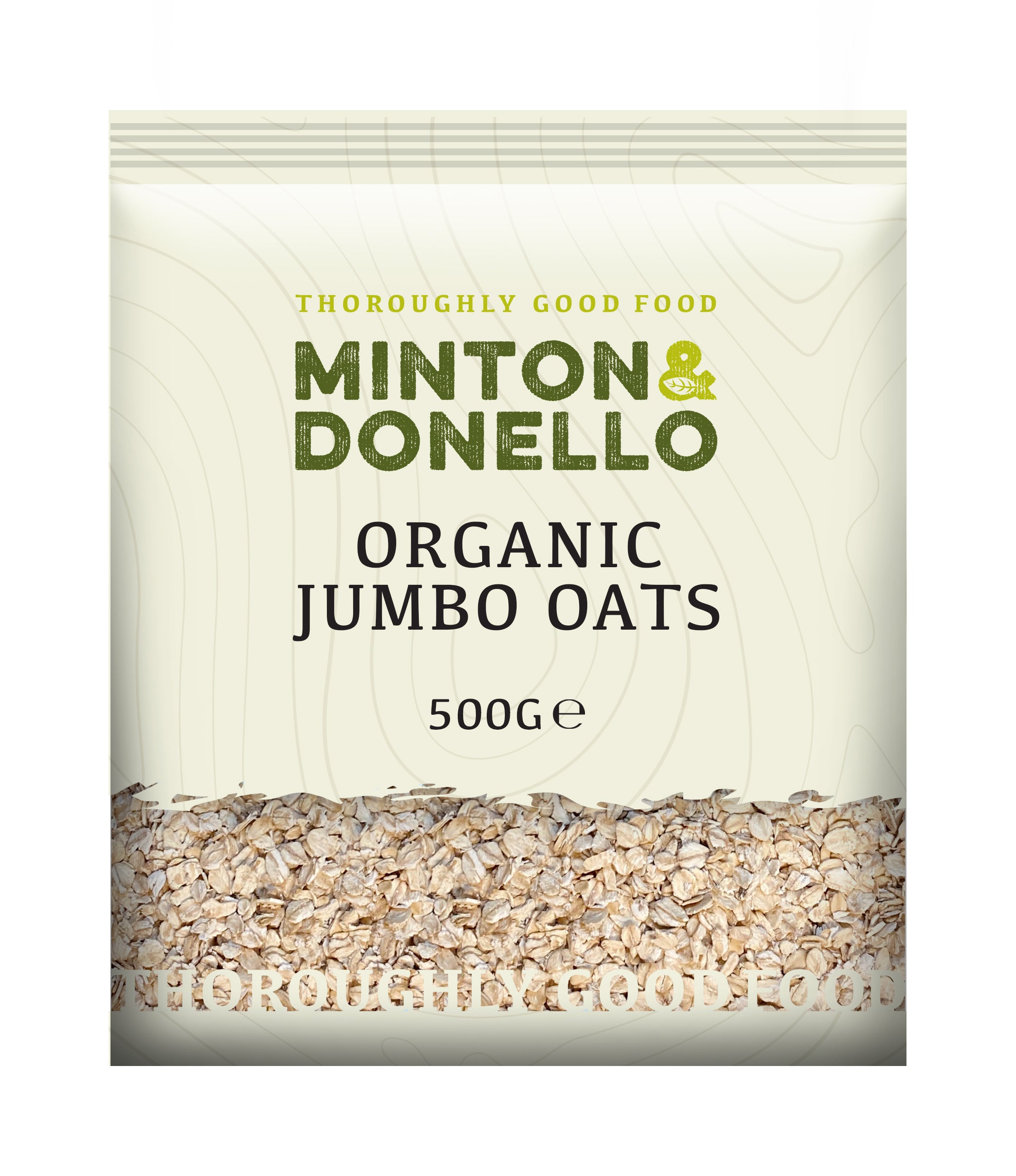 Minton & Donello Organic Jumbo Oats 6 x 500g