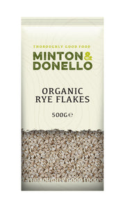 Minton & Donello Organic Rye Flakes 6 x 500g