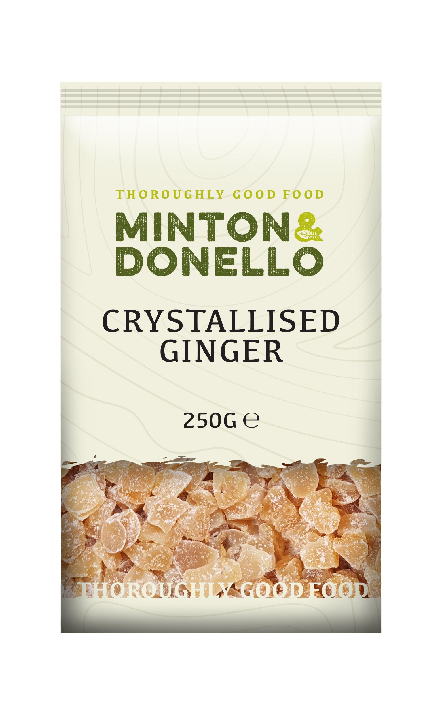 Minton & Donello Diced Crystallised Ginger 6 x 250g