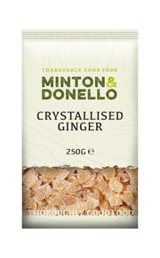 Minton & Donello Diced Crystallised Ginger 6 x 250g