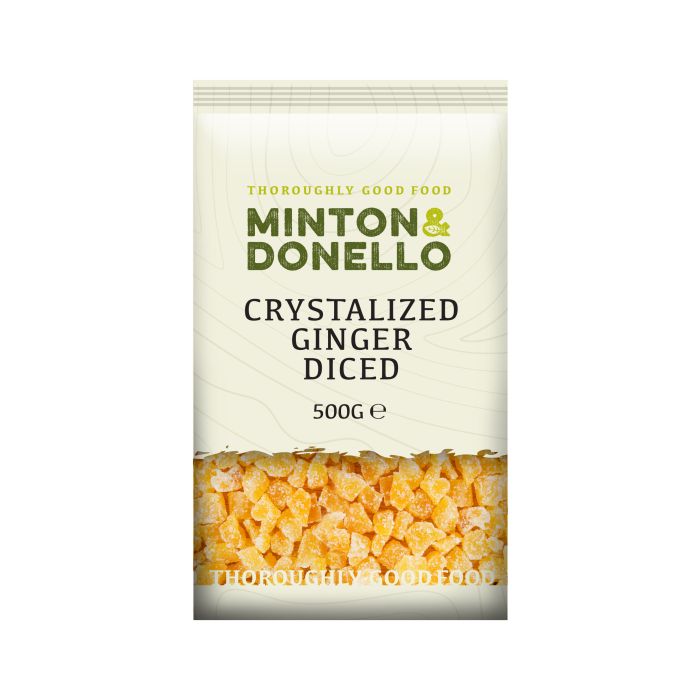 Minton & Donello Diced Crystallised Ginger 6 x 500g