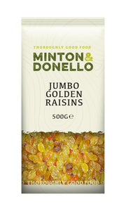 Minton & Donello Golden Raisins 6 x 500g
