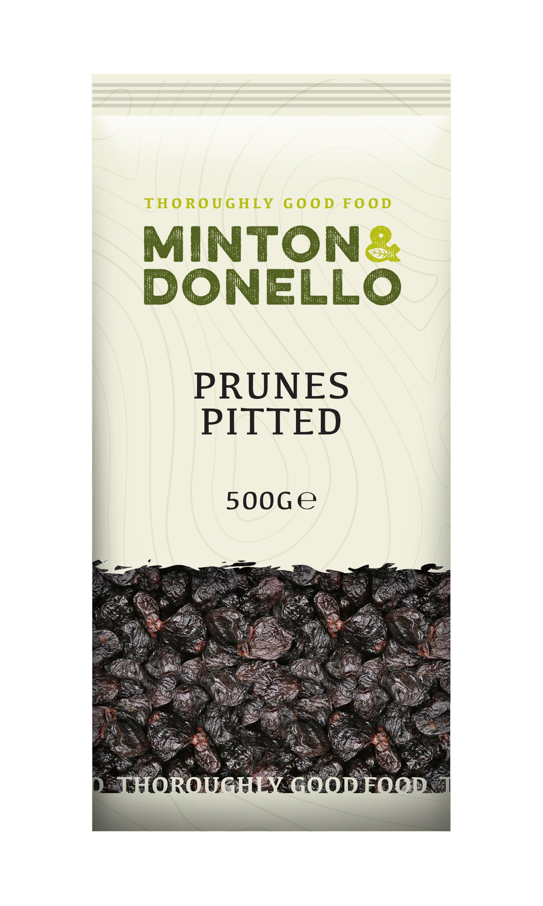 Minton & Donello Pitted Prunes 6 x 500g