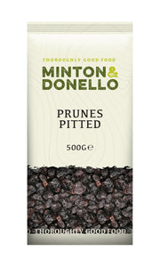 Minton & Donello Pitted Prunes 6 x 500g
