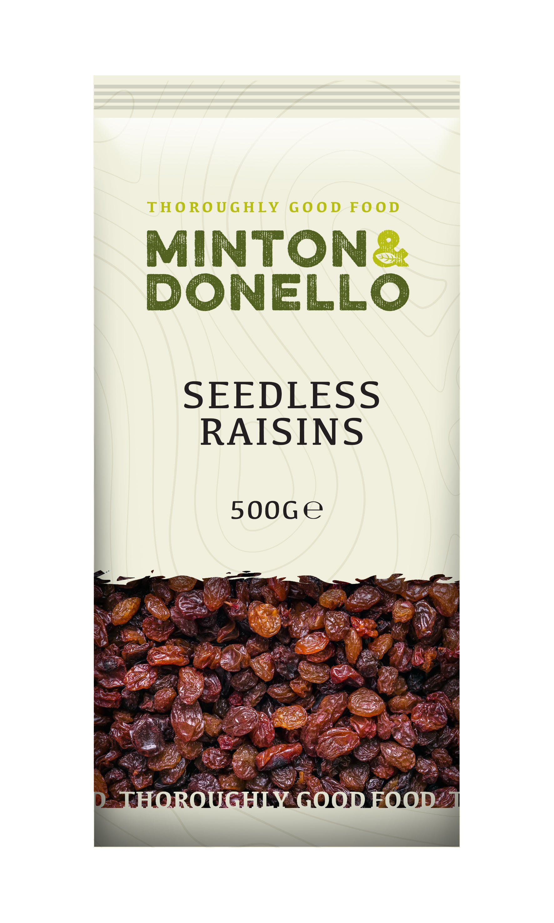 Minton & Donello Seedless Raisins 6 x 500g