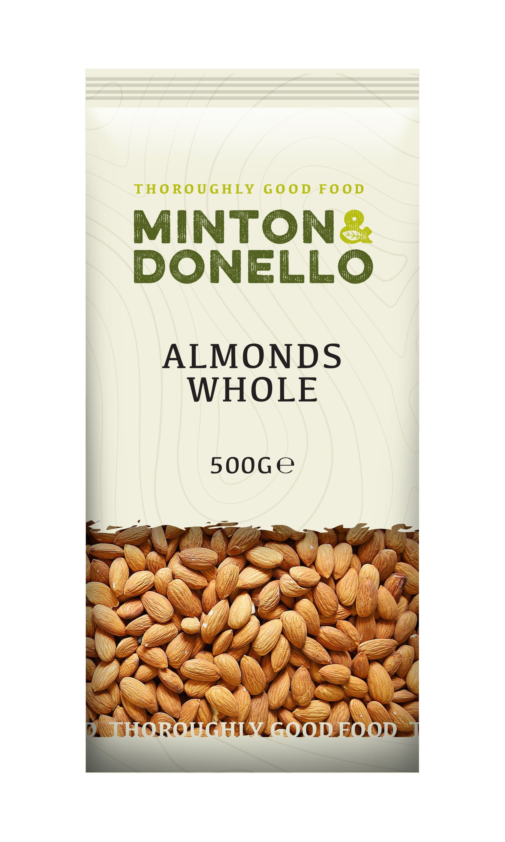 Minton & Donello Whole Almonds 6 x 500g