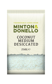 Minton & Donello Coconut Medium Desiccated 6 x 250g