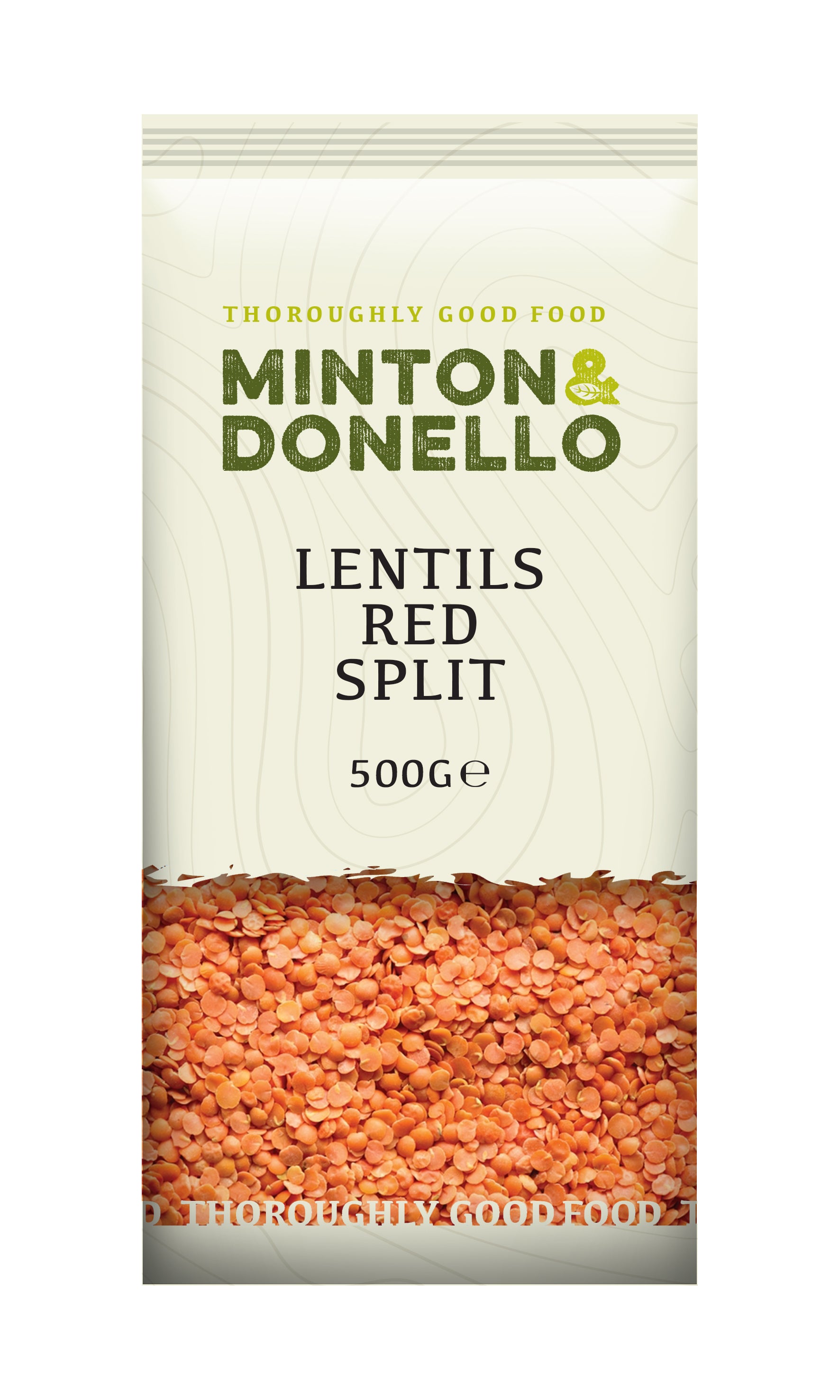 Minton & Donello Red Split Lentils 6 x 500g