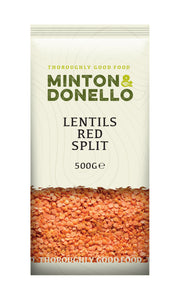 Minton & Donello Red Split Lentils 6 x 500g