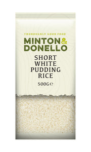 Minton & Donello Short White Pudding Rice 6 x 500g