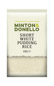 Minton & Donello Short White Pudding Rice 6 x 1Kg