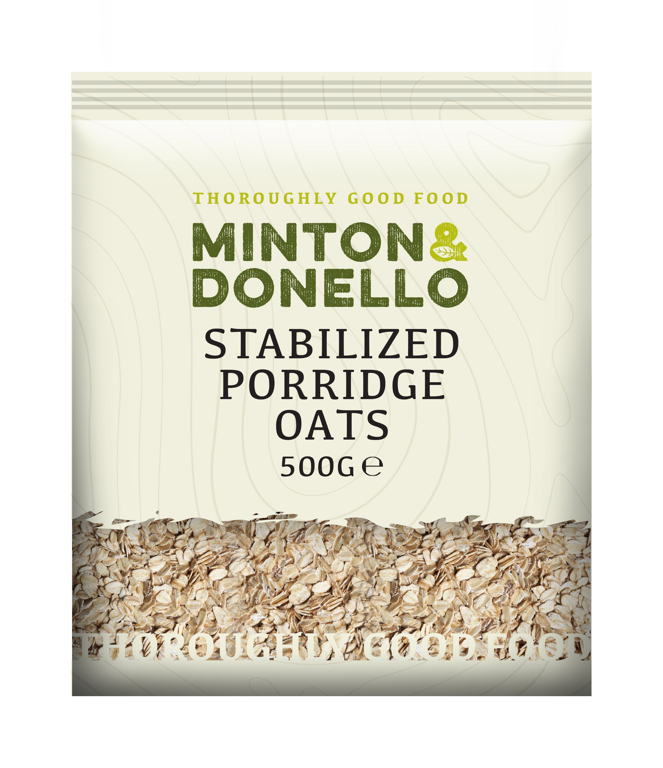 Minton & Donello Stabilised Porridge Oats 6 x 500g