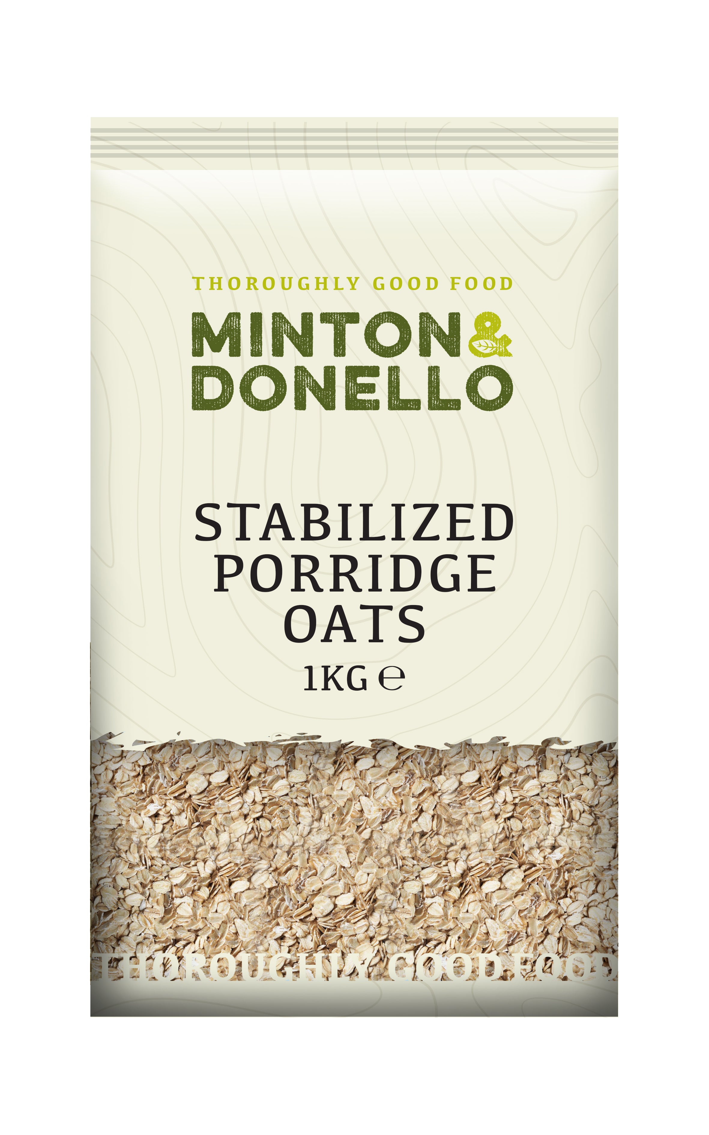 Minton & Donello Stabilised Porridge Oats 6 x 1Kg
