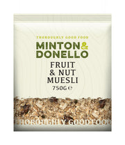 Minton & Donello Fruit and Nut Muesli 6 x 750g
