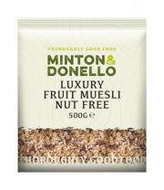Minton & Donello Luxury Fruit Muesli Nut Free 6 x 500g