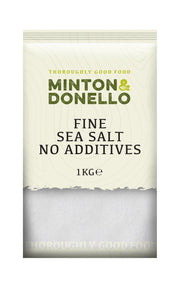 Minton & Donello Fine Sea Salt No Additives 6 x 1Kg