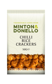 Minton & Donello Chilli Rice Crackers 6 x 50g