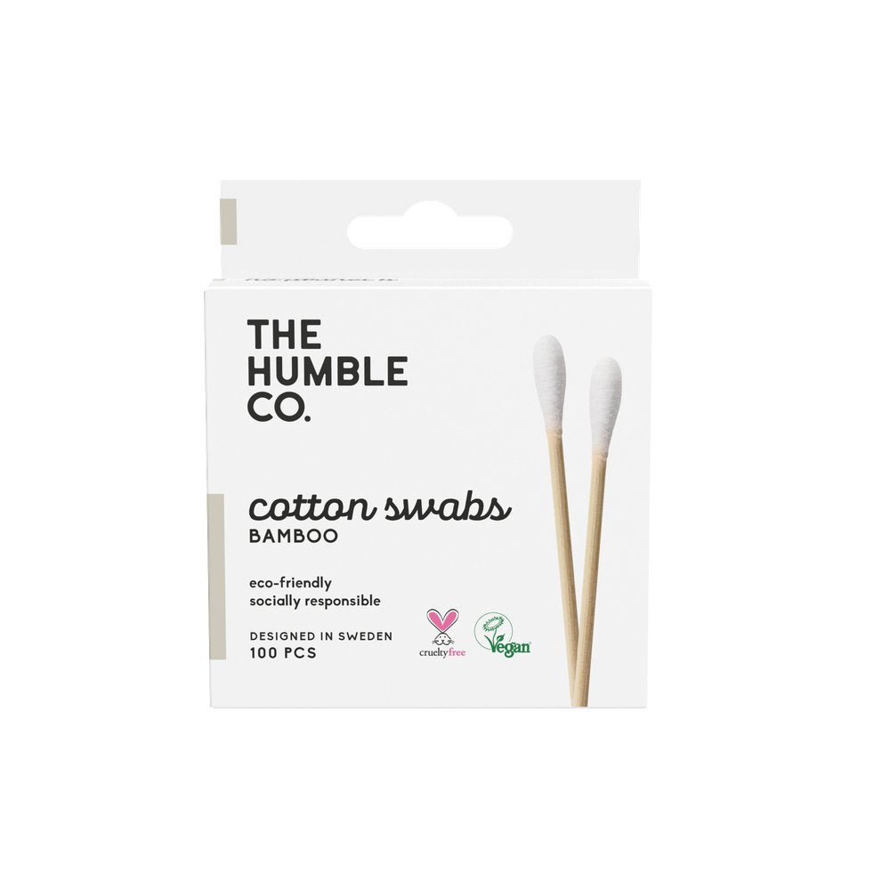 The Humble Co Natural Cotton Buds - White 10 x 100pcs