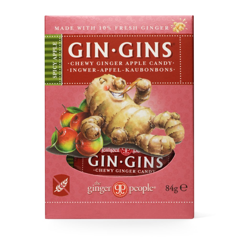 The Ginger People Gin Gins Spicy Apple Chews 84g