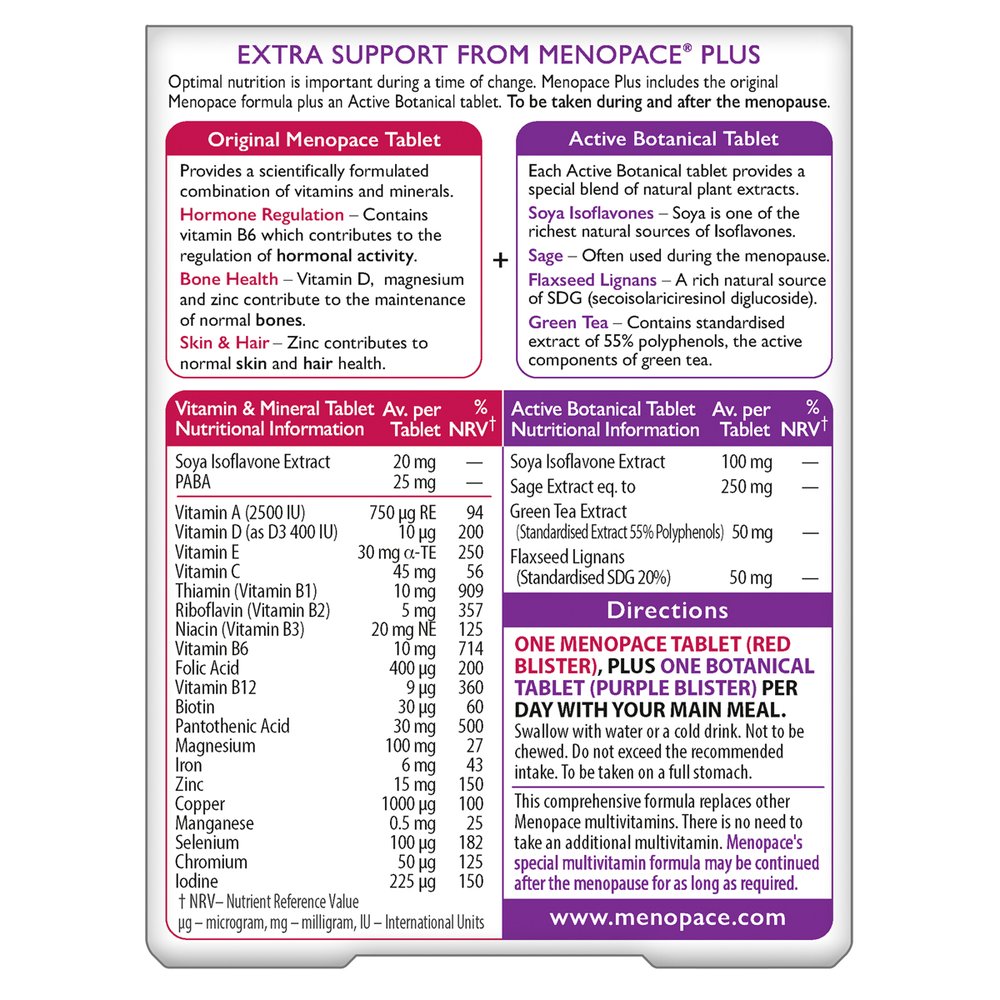 Vitabiotics Menopace Plus 56 Capsules
