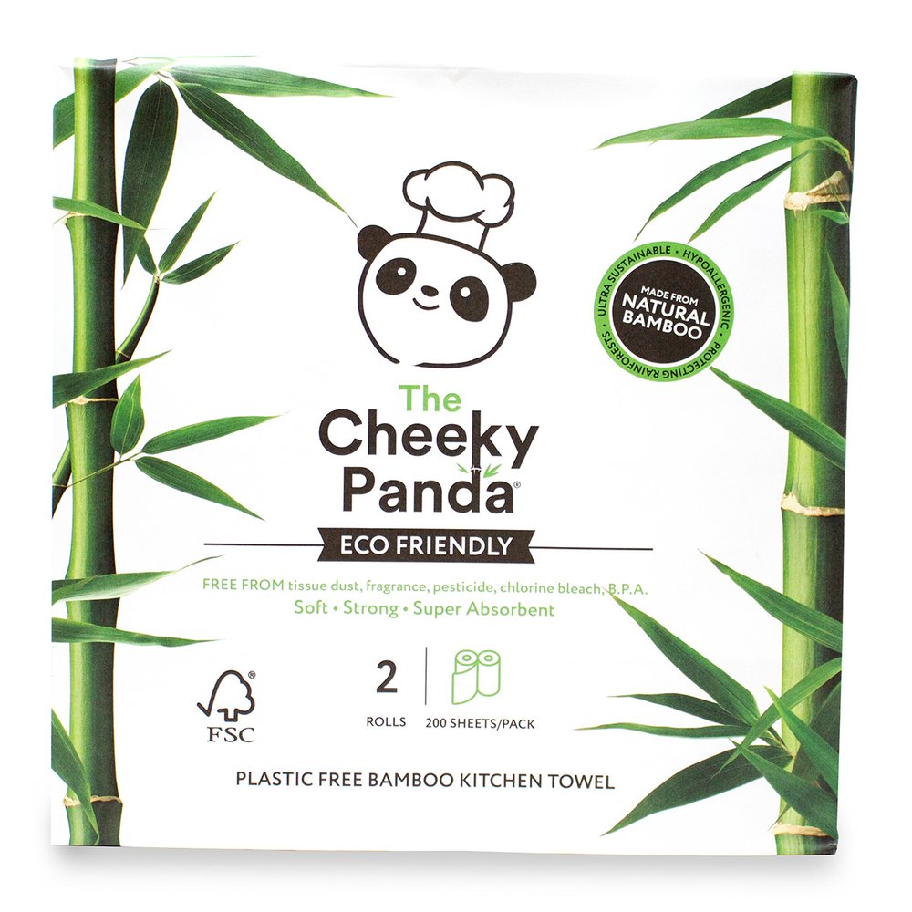 The Cheeky Panda Plastic Free Kitchen Towel 2 Rolls