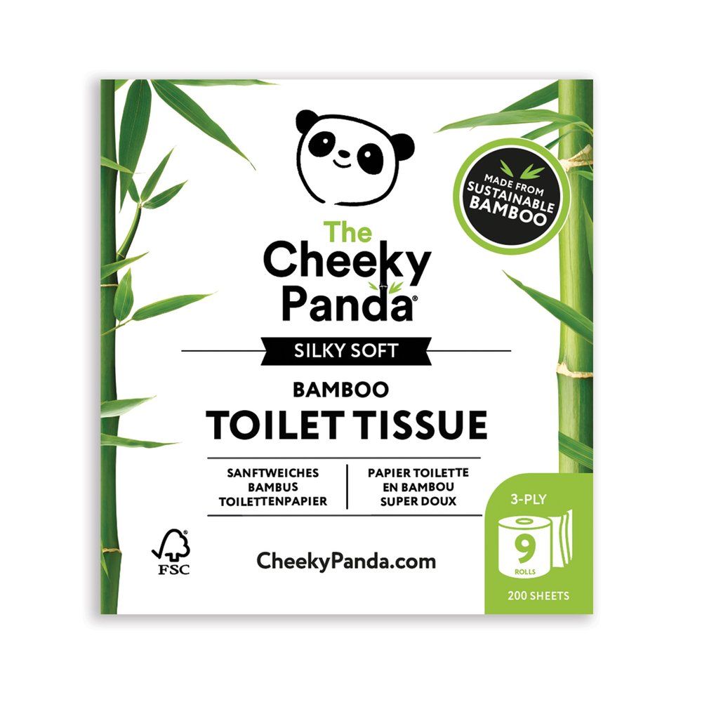 The Cheeky Panda Plastic Free Toilet Tissue 9 Rolls