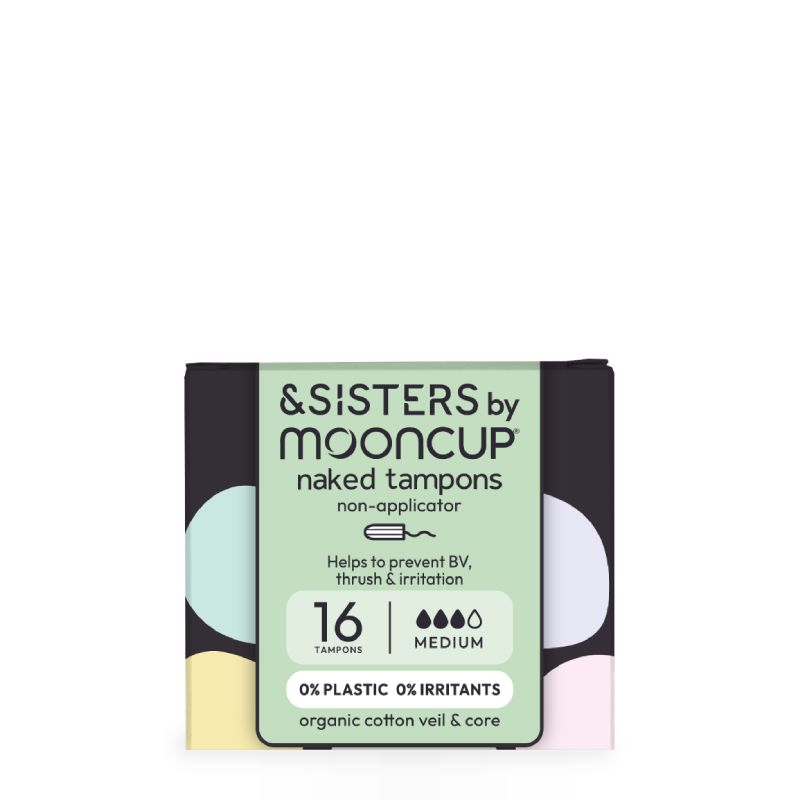 &Sisters Medium Non-Applicator Tampons 16 Pieces